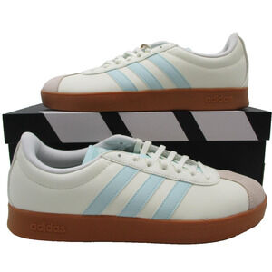 Adidas VL Court Base Shoes Womens Size 8.5 White Gum Court Sneakers JI1767